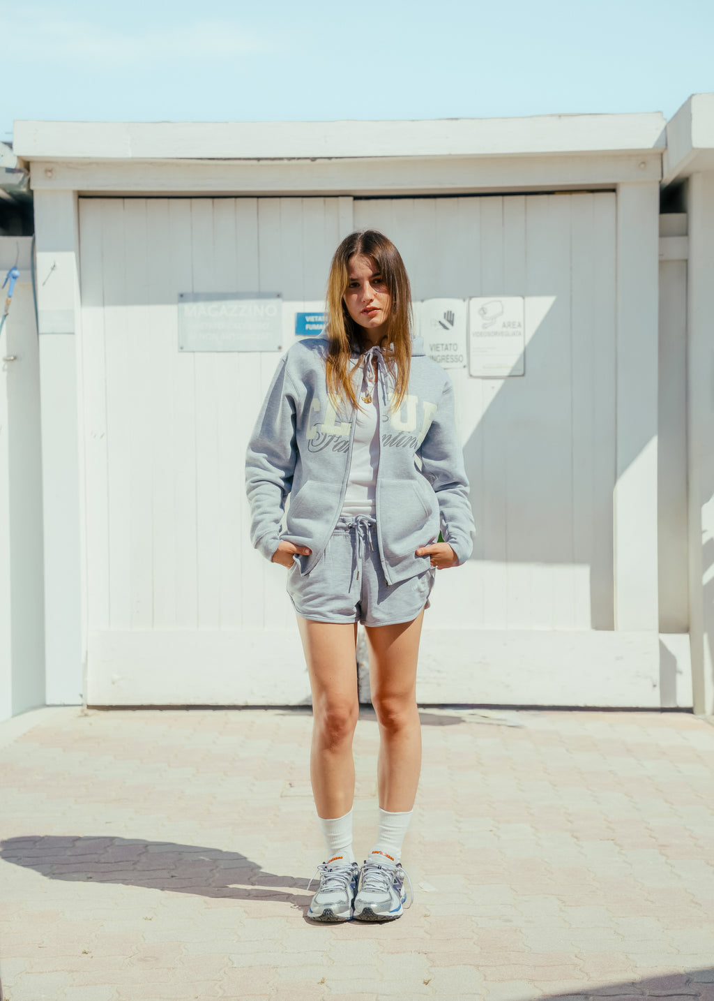 Patch Logo Full Zip Hoodie