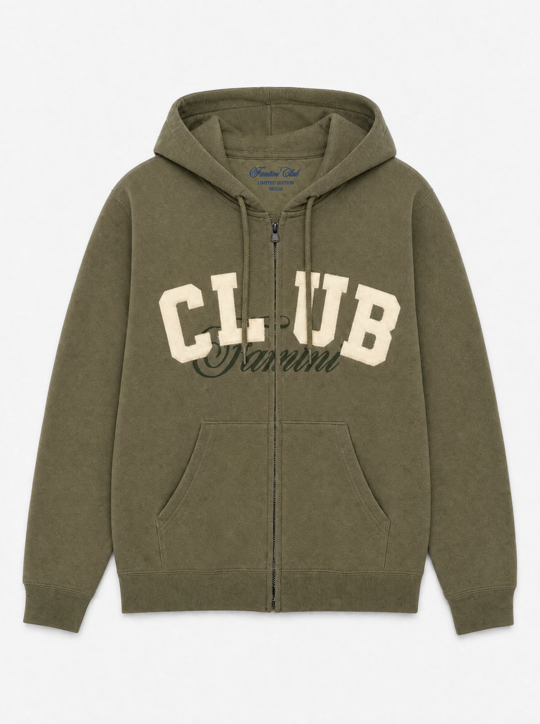 Patch Logo Full Zip Hoodie