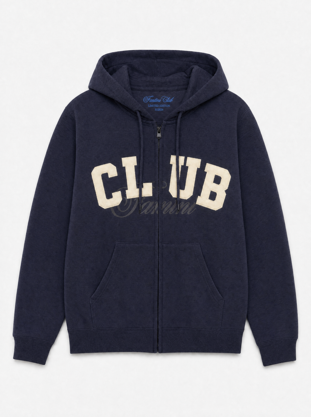 Patch Logo Full Zip Hoodie